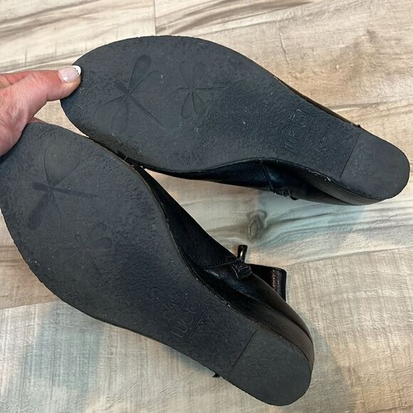 Eric Michael wedge soft leather buckle ankle boots size 40 / US 9.5-10 - Picture 9 of 9